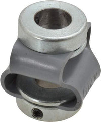 Huco - 3/8" Max Bore Diam, Flexible Flex P Double Loop Coupling - 27mm OD, Polyurethane - Americas Industrial Supply