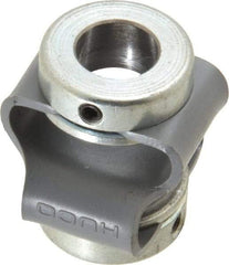 Huco - 3/8" Max Bore Diam, Flexible Flex P Double Loop Coupling - 27mm OD, Polyurethane - Americas Industrial Supply