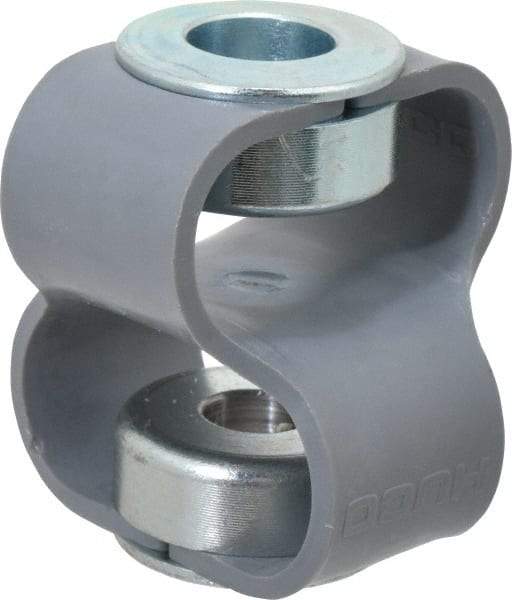 Huco - 1/2" Max Bore Diam, Flexible Flex P Double Loop Coupling - 48mm OD, Polyurethane - Americas Industrial Supply