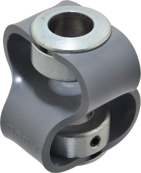 Huco - 5/8" Max Bore Diam, Flexible Flex P Double Loop Coupling - 54mm OD, Polyurethane - Americas Industrial Supply