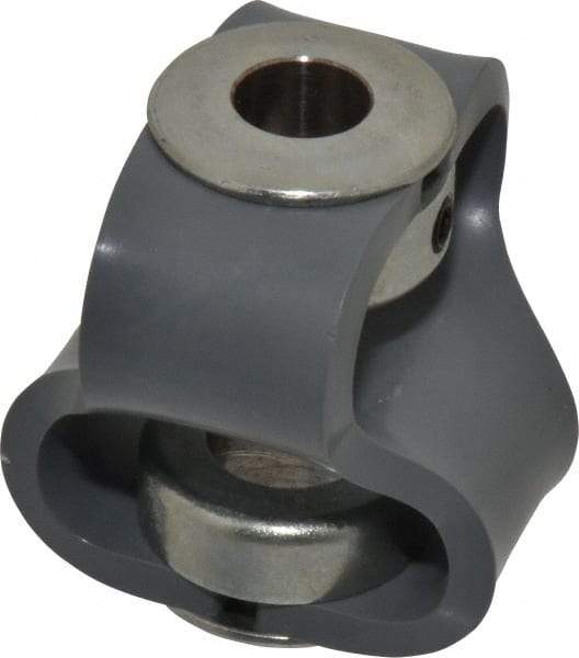 Huco - 5/8" Max Bore Diam, Flexible Flex P Double Loop Coupling - 56mm OD, Polyurethane - Americas Industrial Supply