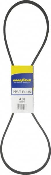 Continental ContiTech - Section A, 60" Outside Length, V-Belt - Wingprene Rubber-Impregnated Fabric, HY-T Matchmaker, No. A58 - Americas Industrial Supply