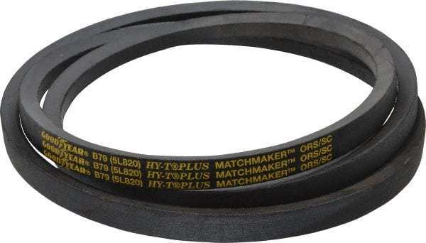 Continental ContiTech - Section B, 82" Outside Length, V-Belt - Wingprene Rubber-Impregnated Fabric, HY-T Matchmaker, No. B79 - Americas Industrial Supply