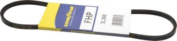 Continental ContiTech - Section 3L, 30" Outside Length, V-Belt - High Traction Rubber, Fractional HP, No. 3L300 - Americas Industrial Supply