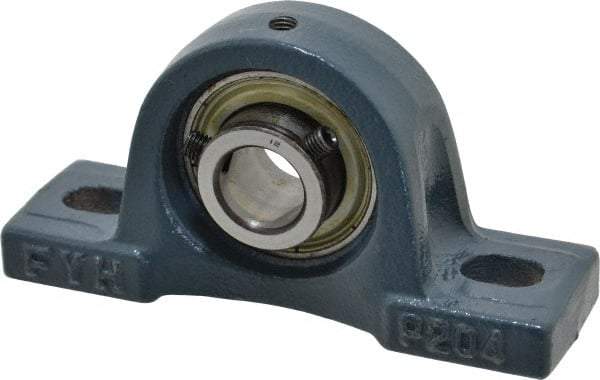 Value Collection - 5" OALBall Bearing Pillow Block - Cast Iron - Americas Industrial Supply
