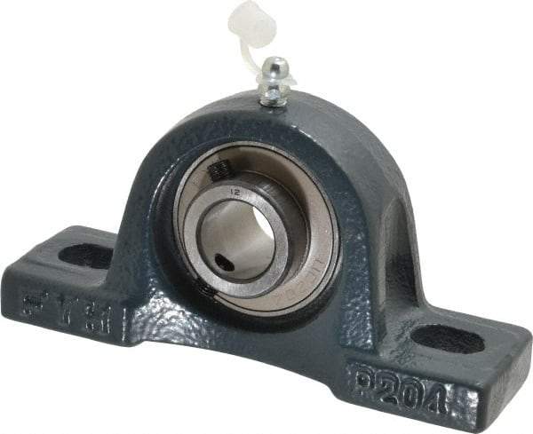 Value Collection - 5" OALBall Bearing Pillow Block - Cast Iron - Americas Industrial Supply