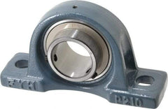 Value Collection - 8" OALBall Bearing Pillow Block - Cast Iron - Americas Industrial Supply