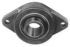 Value Collection - 4-7/8" OALBall Bearing Pillow Block - Cast Iron - Americas Industrial Supply
