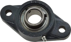 Value Collection - 4-7/8" OALBall Bearing Pillow Block - Cast Iron - Americas Industrial Supply