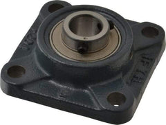 Value Collection - 3-3/8" OALBall Bearing Pillow Block - Cast Iron - Americas Industrial Supply