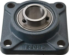 Value Collection - 4-1/4" OALBall Bearing Pillow Block - Cast Iron - Americas Industrial Supply