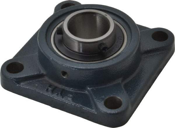 Value Collection - 4-1/4" OALBall Bearing Pillow Block - Cast Iron - Americas Industrial Supply