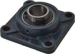 Value Collection - 4-1/4" OALBall Bearing Pillow Block - Cast Iron - Americas Industrial Supply