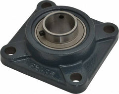 Value Collection - 4-1/4" OALBall Bearing Pillow Block - Cast Iron - Americas Industrial Supply