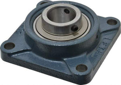 Value Collection - 4-5/8" OALBall Bearing Pillow Block - Cast Iron - Americas Industrial Supply