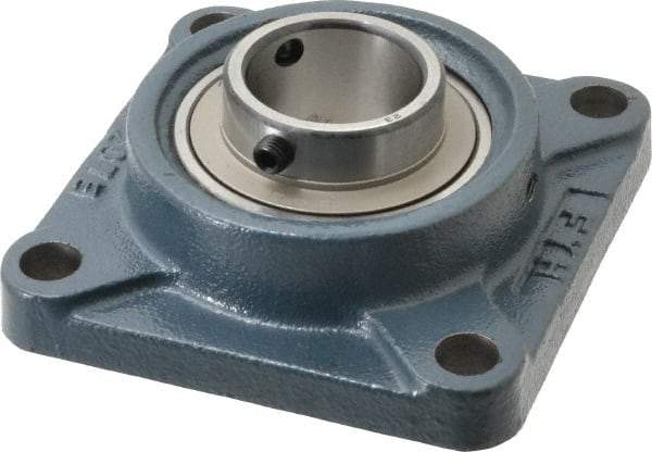 Value Collection - 4-5/8" OALBall Bearing Pillow Block - Cast Iron - Americas Industrial Supply