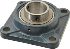 Value Collection - 5-3/8" OALBall Bearing Pillow Block - Cast Iron - Americas Industrial Supply