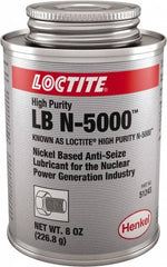 Loctite - 8 oz Brush Top High Purity Anti-Seize Lubricant - Nickel, 2,400°F - Americas Industrial Supply