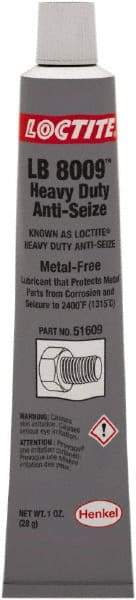 Loctite - 1 oz Tube Anti-Seize Lubricant - Metal Free, 2,400°F, Black - Americas Industrial Supply