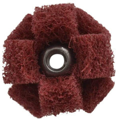 Standard Abrasives - 3" Diam Unmounted Buffing Wheel - 1 Ply, Scrubber Wheel, Medium Grade - Americas Industrial Supply