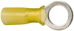 3M - 12-10 AWG Partially Insulated Crimp Connection Circular Ring Terminal - 3/8" Stud, Copper Contact - Americas Industrial Supply