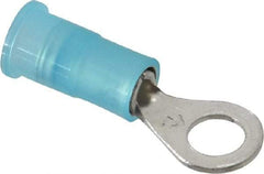 3M - 16-14 AWG Partially Insulated Crimp Connection Circular Ring Terminal - #10 Stud, Copper Contact - Americas Industrial Supply