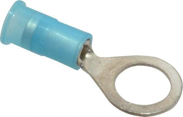 3M - 16-14 AWG Partially Insulated Crimp Connection Circular Ring Terminal - 5/16" Stud, Copper Contact - Americas Industrial Supply