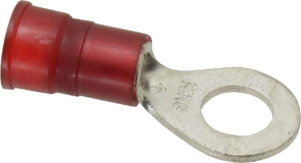 3M - 8-8 AWG Partially Insulated Crimp Connection Circular Ring Terminal - 5/16" Stud, Copper Contact - Americas Industrial Supply