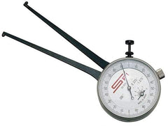 SPI - 50 to 75mm Inside Dial Caliper Gage - 0.025mm Graduation, 0.038mm Accuracy, 3-1/4" Leg Length, Ball Contact Points - Americas Industrial Supply