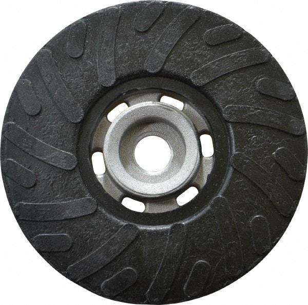 Made in USA - 4-1/2" Diam Disc Backing Ribbed Backing Pad - Soft Density, 13,000 RPM - Americas Industrial Supply