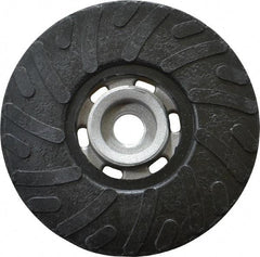 Made in USA - 4-1/2" Diam Disc Backing Ribbed Backing Pad - Soft Density, 13,000 RPM - Americas Industrial Supply
