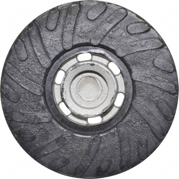 Made in USA - 4-1/2" Diam Disc Backing Ribbed Backing Pad - Firm Density, 13,000 RPM - Americas Industrial Supply