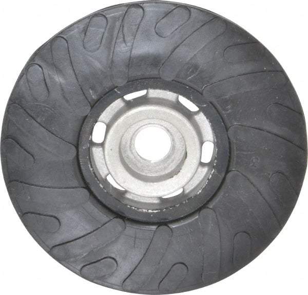 Made in USA - 4-1/2" Diam Disc Backing Ribbed Backing Pad - Medium Density, 13,000 RPM - Americas Industrial Supply