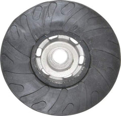 Made in USA - 4-1/2" Diam Disc Backing Ribbed Backing Pad - Medium Density, 13,000 RPM - Americas Industrial Supply