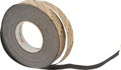 3M - Black Solid Color Anti-Slip Vinyl Tape - 1" Wide x 60' Long, Heavy/High Traffic - Americas Industrial Supply