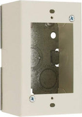 Wiremold - 1 Gang, (2) 1/2" Knockouts, Steel Rectangle Device Box - 4-5/8" Overall Height x 2-7/8" Overall Width x 1-3/4" Overall Depth - Americas Industrial Supply