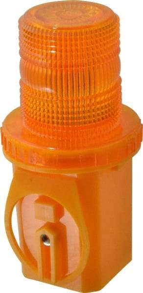 PRO-SAFE - 3-1/4" Wide x 8" High Traffic Cone Light with Mounting Bracket - 1 Lb, Yellow - Americas Industrial Supply