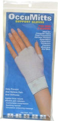 OccuNomix - Size M, Nylon and Spandex Hand Support - Knuckle Size 4 Inch, Left or Right, Beige - Americas Industrial Supply