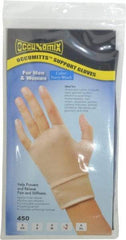 OccuNomix - Size L, Nylon and Spandex Hand Support - Knuckle Size 5 Inch, Left or Right, Beige - Americas Industrial Supply
