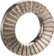 Nord-Lock - 9/16", 1.218" OD, Uncoated, Stainless Steel Wedge Lock Washer - Grade 316L, 0.592 to 0.608" ID - Americas Industrial Supply
