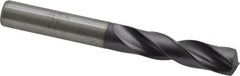 Kennametal - 10mm 140° Spiral Flute Solid Carbide Screw Machine Drill Bit - Multilayer TiAlN Finish, Right Hand Cut, 47mm Flute Length, 89mm OAL, Standard Point, Straight Shank - Americas Industrial Supply
