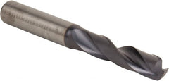 Kennametal - 11.00074mm 140° Spiral Flute Solid Carbide Screw Machine Drill Bit - Americas Industrial Supply