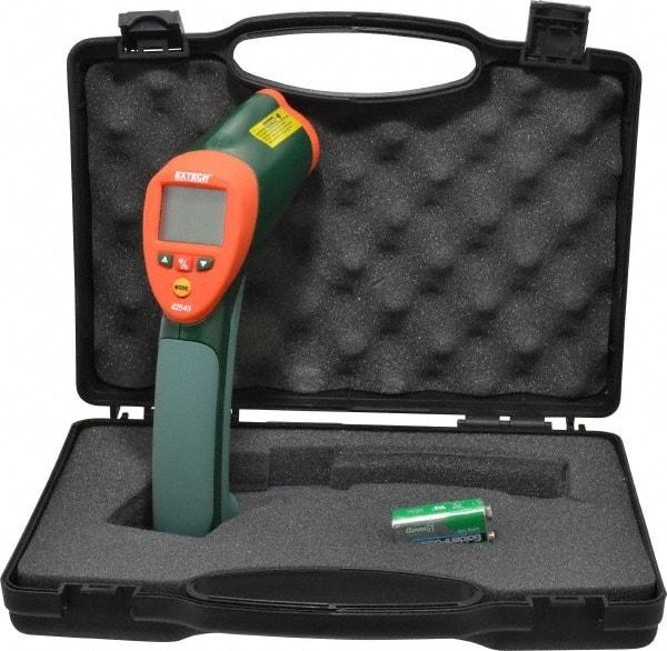 Extech - -50 to 1000°C (-58 to 1832°F) Infrared Thermometer - 50:1 Distance to Spot Ratio - Americas Industrial Supply