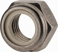 Value Collection - M16x2.00 Metric Coarse 18-8 & Austenitic Grade A2 Hex Lock Nut with Nylon Insert - 16mm High, Uncoated - Americas Industrial Supply