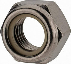 Value Collection - M24x3.00 Metric Coarse 18-8 & Austenitic Grade A2 Hex Lock Nut with Nylon Insert - 24mm High, Uncoated - Americas Industrial Supply