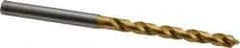 OSG - 13/64" 120° Vanadium High Speed Steel Jobber Drill - TiN Finish, Right Hand Cut, Spiral Flute, Straight Shank, 96mm OAL, Standard Point - Americas Industrial Supply