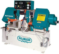 Clausing - 12-3/4 x 12-9/16" Max Capacity, Automatic Variable Speed Pulley Horizontal Bandsaw - 95 to 395 SFPM Blade Speed, 230/460 Volts, 5 hp, 3 Phase - Americas Industrial Supply