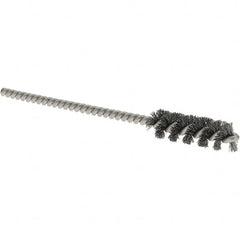 Osborn - 5/16" Diam Helical Steel Tube Brush - 0.005" Filament Diam, 1" Brush Length, 3-1/2" OAL, 1/8" Diam Shank - Americas Industrial Supply