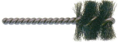 Osborn - 1" Long x 1-1/4" Diam Steel Internal Brush - Single Spiral, 3-1/2" OAL, 0.008" Wire Diam, 1/4" Shank Diam - Americas Industrial Supply