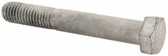Value Collection - 1/2-13 UNC, 3-1/2" Length Under Head Hex Head Cap Screw - Partially Threaded, Grade 5 Steel, Hot Dipped Galvanized Finish, 3/4" Hex - Americas Industrial Supply